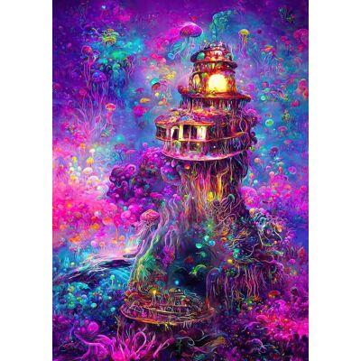 Unknown - Unterwasser-Leuchtturm 1000 Teile - Puzzle Unknown - Unterwasser-Leuchtturm 1000 Teile - Puzzle