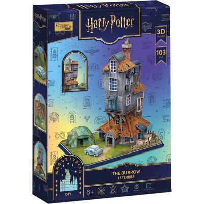 CubicFun Harry Potter: Doupě 103 dílků - 3D puzzle CubicFun Harry Potter: Doupě 103 dílků - 3D puzzle