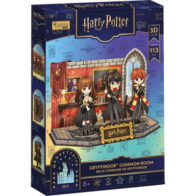 CubicFun Harry Potter: Nebelvírská společenská místnost 113 dílků - 3D puzzle CubicFun Harry Potter: Nebelvírská společenská místnost 113 dílků - 3D puzzle