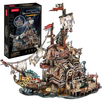 Cubic Fun Tortuga 218 Kusů 3D Pirátský Přístav Puzzle Cubic Fun Tortuga 218 Kusů 3D Pirátský Přístav Puzzle