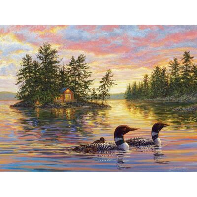 Cobble Hill Puzzle Klidný večer XL, 275 dílků Cobble Hill Puzzle Klidný večer XL, 275 dílků