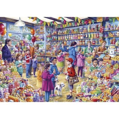Gibsons Starý obchod s cukrovinkami 1000 dílné puzzle Gibsons Starý obchod s cukrovinkami 1000 dílné puzzle