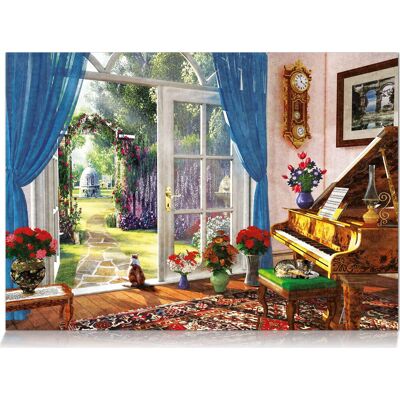 Castorland Výhled z místnosti dveří 1000 dílků Kvalitní puzzle - Puzzle Castorland Výhled z místnosti dveří 1000 dílků Kvalitní puzzle - Puzzle
