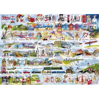 Gibsons Značka Cream Teas & Queuing 1000-dílné puzzle Gibsons Značka Cream Teas & Queuing 1000-dílné puzzle
