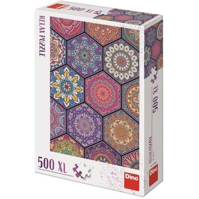 Dino Relax Puzzle Mandalas XL 500 dílků - Puzzle Dino Relax Puzzle Mandalas XL 500 dílků - Puzzle