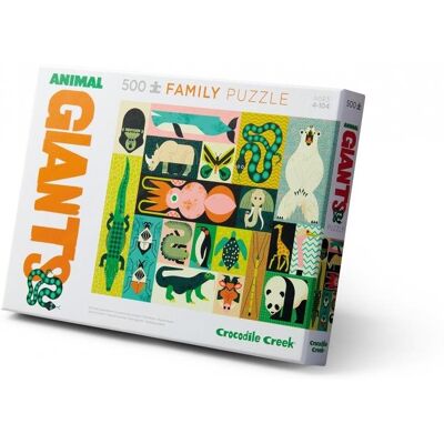 Crocodile Creek Rodinné puzzle - Zvířecí obři (500 ks) Crocodile Creek Rodinné puzzle - Zvířecí obři (500 ks)
