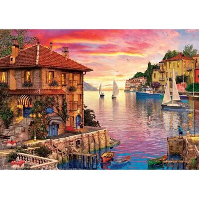 ART Puzzle Středomořský přístav - Puzzle 1500 dílků ART Puzzle Středomořský přístav - Puzzle 1500 dílků