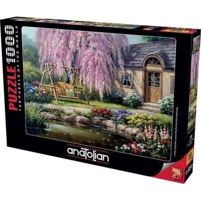 Anatolian Třešňový Květ Chaloupka 1000 Dílů Puzzle - 12+ a více Anatolian Třešňový Květ Chaloupka 1000 Dílů Puzzle - 12+ a více