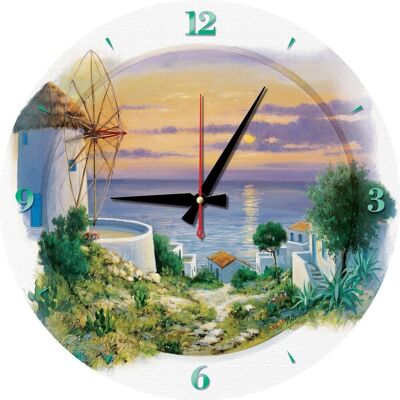 Puzzle Hodiny Egejské Moře - Umělecké Puzzle s Rámem Puzzle Hodiny Egejské Moře - Umělecké Puzzle s Rámem