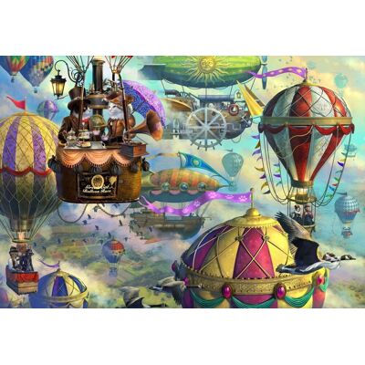GRAFIKA Art Collection: Puzzle Velký balónový kočíčí závod 1000 dílků GRAFIKA Art Collection: Puzzle Velký balónový kočíčí závod 1000 dílků
