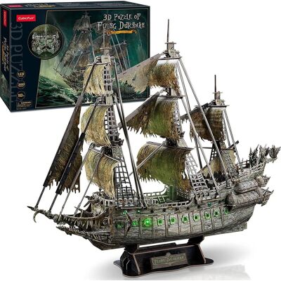 Cubic Fun Zářivé 3D puzzle Létající Holanďan - 3D puzzle Cubic Fun Zářivé 3D puzzle Létající Holanďan - 3D puzzle