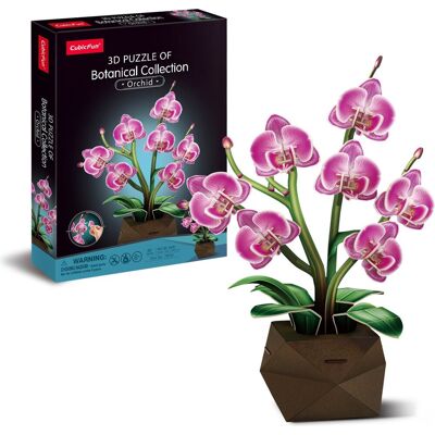 CubicFun Botanical Collection: Orchidej 85 dílků CubicFun Botanical Collection: Orchidej 85 dílků