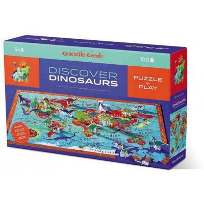 Puzzle Dinosauři Crocodile Creek - 100 Ks - Vzdělávací a Zábavné Puzzle Dinosauři Crocodile Creek - 100 Ks - Vzdělávací a Zábavné