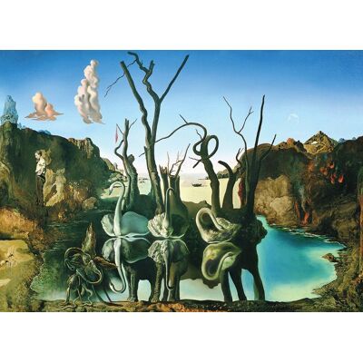 Eurographics Labutě Odrazivé Slony Puzzle Surrealistické - Umělecká Kolekce Eurographics Labutě Odrazivé Slony Puzzle Surrealistické - Umělecká Kolekce
