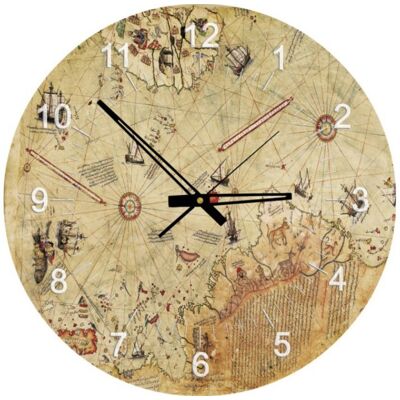Lamberth Art Puzzle Puzzle Hodiny Mapa Kapitána Cesty - Puzzle Hodiny Lamberth Art Puzzle Puzzle Hodiny Mapa Kapitána Cesty - Puzzle Hodiny