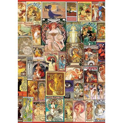 ART Puzzle Secesní plakát 1500 dílků ART Puzzle Secesní plakát 1500 dílků