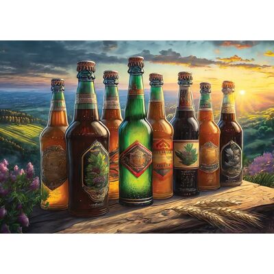 ART Puzzle Retro lahve od piva 1000 dílků ART Puzzle Retro lahve od piva 1000 dílků