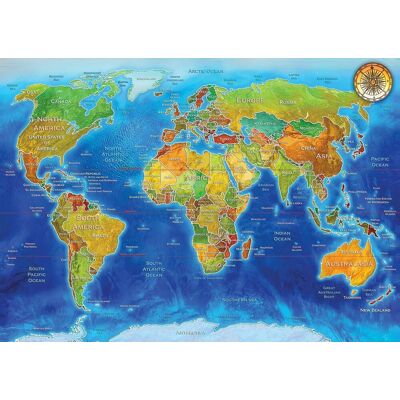 ART Puzzle Politická mapa světa 2000 dílků ART Puzzle Politická mapa světa 2000 dílků