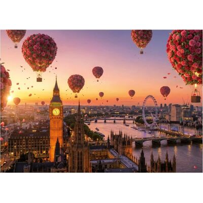 Educa Květinové horkovzdušné balony 1000 dílků Educa Květinové horkovzdušné balony 1000 dílků