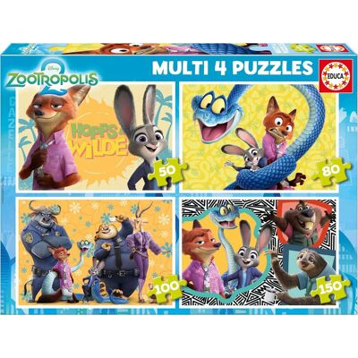 Educa Zootropolis 2, 4v1 (50,80,100,150 dílků) Educa Zootropolis 2, 4v1 (50,80,100,150 dílků)
