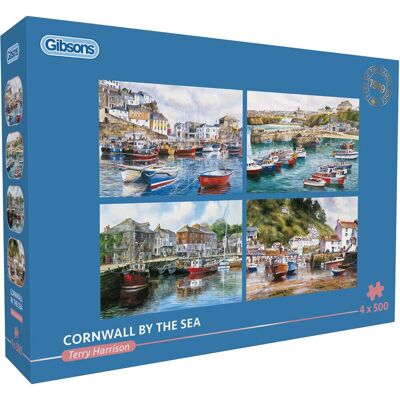 Gibsons Cornwall u moře 4 × 500 dílků Gibsons Cornwall u moře 4 × 500 dílků