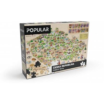 Olymptoy Mapa České republiky Puzzle - 160 ks Olymptoy Mapa České republiky Puzzle - 160 ks