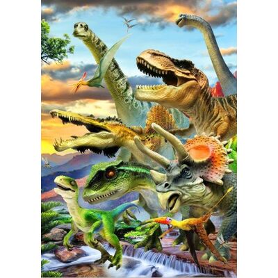 Puzzle Bluebird Dino Sunset - 1000 Kusů - Puzzle Puzzle Bluebird Dino Sunset - 1000 Kusů - Puzzle