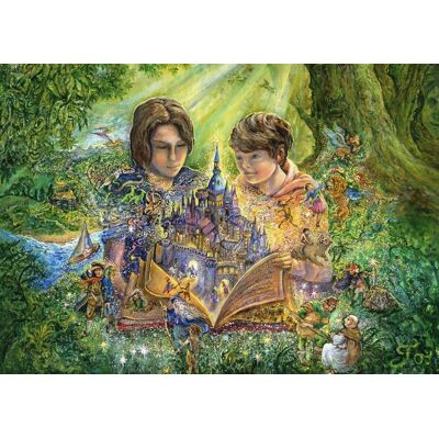 grafika Puzzle - Kouzelná kniha pohádek - Puzzle grafika Puzzle - Kouzelná kniha pohádek - Puzzle