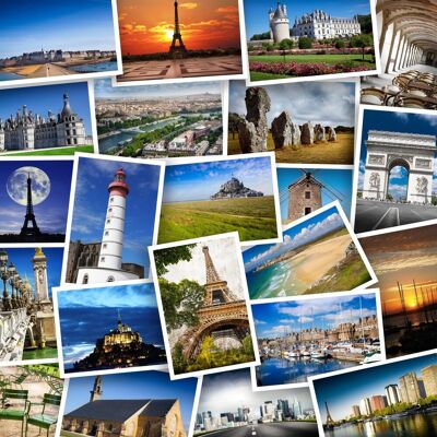 GRAFIKA Čtvercové puzzle Umění - Plavba přes Francii 1000 dílků GRAFIKA Čtvercové puzzle Umění - Plavba přes Francii 1000 dílků