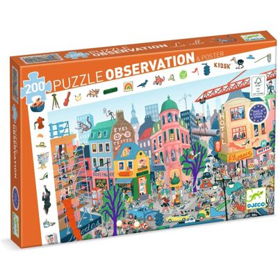 Puzzle Město 200 dílů - Hra Pozorování pro Děti Puzzle Město 200 dílů - Hra Pozorování pro Děti