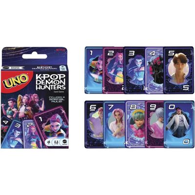 Mattel UNO K-pop Demon Hunters: Lovkyně démonů Mattel UNO K-pop Demon Hunters: Lovkyně démonů
