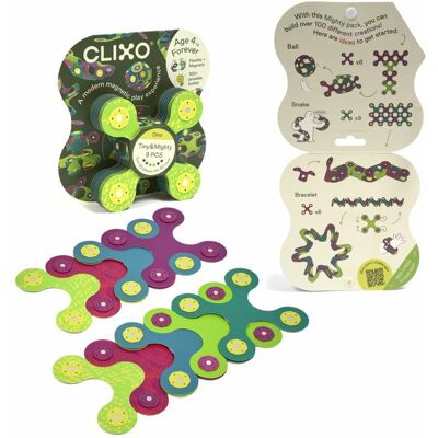 CLIXO Tiny & Mighty Dino 9 kusů CLIXO Tiny & Mighty Dino 9 kusů