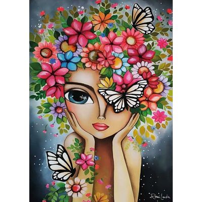 Romi Lerda - Magnolia Lady with Flowers - Stolní hra Romi Lerda - Magnolia Lady with Flowers - Stolní hra