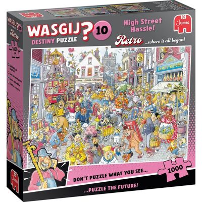 JUMBO Puzzle WASGIJ Retro Destiny 10: Problémy na hlavní ulici! 1000 dílků JUMBO Puzzle WASGIJ Retro Destiny 10: Problémy na hlavní ulici! 1000 dílků
