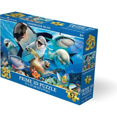 PRiME 3D Puzzle s 3D efektem 63 dílků Podvodní selfie PRiME 3D Puzzle s 3D efektem 63 dílků Podvodní selfie