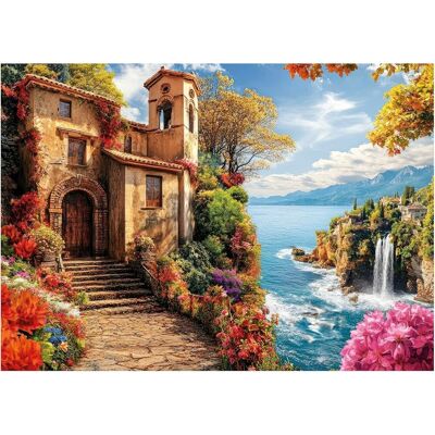 EDUCA Puzzle Vila u moře 500 dílků EDUCA Puzzle Vila u moře 500 dílků
