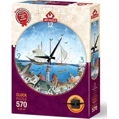 Lamberth Art Puzzle Puzzle Hodiny Město pod vodou - Puzzle Hodiny Lamberth Art Puzzle Puzzle Hodiny Město pod vodou - Puzzle Hodiny