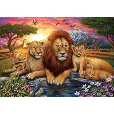 ART PUZZLE Rodina Lvi 1000 dílků - Skládačka ART PUZZLE Rodina Lvi 1000 dílků - Skládačka