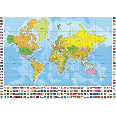 ANATOLIAN Puzzle Politická mapa světa XL 700 dílků ANATOLIAN Puzzle Politická mapa světa XL 700 dílků