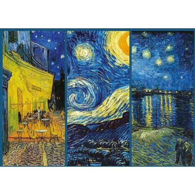 INTERDRUK Puzzle Art: Noční koláž 1000 dílků INTERDRUK Puzzle Art: Noční koláž 1000 dílků