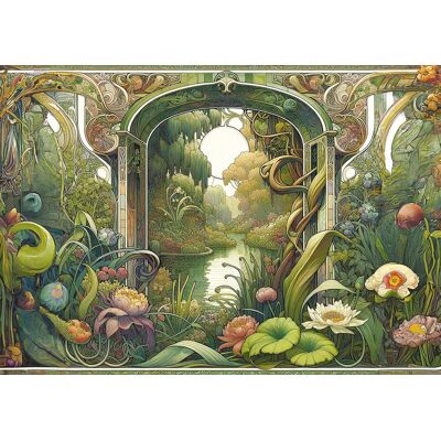 INTERDRUK Puzzle Secret Garden: Zapomenutá zahrada 500 dílků INTERDRUK Puzzle Secret Garden: Zapomenutá zahrada 500 dílků