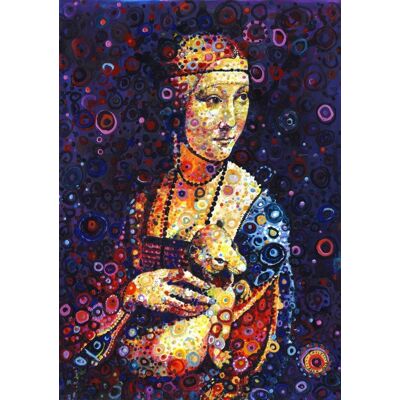 GRAFIKA Puzzle Leonardo da Vinci: Dáma s hranostajem od Sally Rich 1500 dílků GRAFIKA Puzzle Leonardo da Vinci: Dáma s hranostajem od Sally Rich 1500 dílků