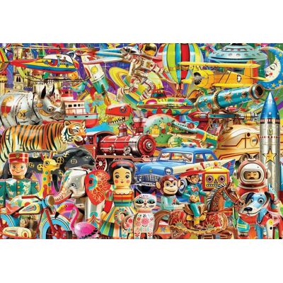 GRAFIKA Puzzle Retro hračky 1000 dílků GRAFIKA Puzzle Retro hračky 1000 dílků