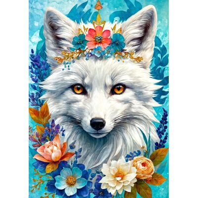 ENJOY Puzzle Rozkvetlá sněžná liška 1000 dílků ENJOY Puzzle Rozkvetlá sněžná liška 1000 dílků