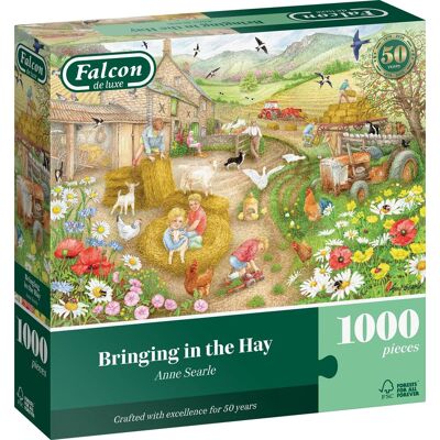 Falcon Puzzle Sklizeň sena 1000 dílků Falcon Puzzle Sklizeň sena 1000 dílků