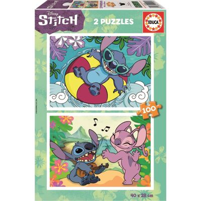 EDUCA Puzzle Stitch 2 × 100 dílků EDUCA Puzzle Stitch 2 × 100 dílků