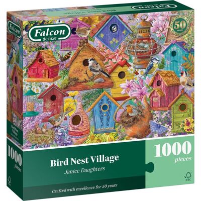 Falcon Puzzle Ptačí budky 1000 dílků Falcon Puzzle Ptačí budky 1000 dílků