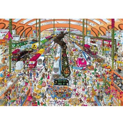 HEYE Puzzle Vlakové nádraží 2000 dílků HEYE Puzzle Vlakové nádraží 2000 dílků