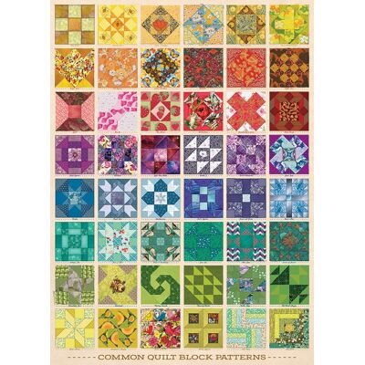 Puzzle Cobble Hill - 1000 dílů - Náhodně řezané - Bloky přikrývek Puzzle Cobble Hill - 1000 dílů - Náhodně řezané - Bloky přikrývek
