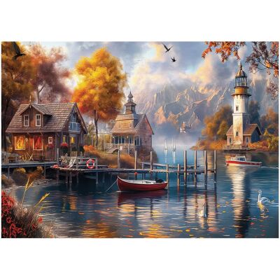 ANATOLIAN Puzzle Podzim u jezera 1500 dílků ANATOLIAN Puzzle Podzim u jezera 1500 dílků